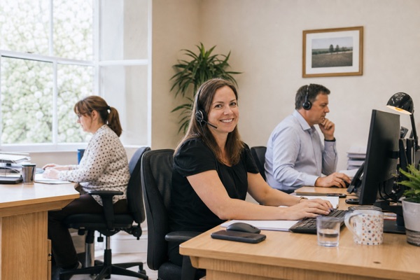 UK contact centre team ready to help with a smile