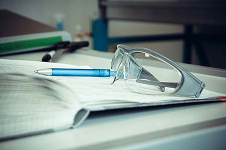 Radiographer glasses used when taking x-rays